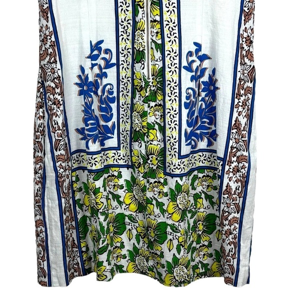 ANTHROPOLOGIE PLENTY BY TRACY REESE RKNL17 LACE UP V-NECK FLORAL SHEATH DRESS - Picture 7 of 15